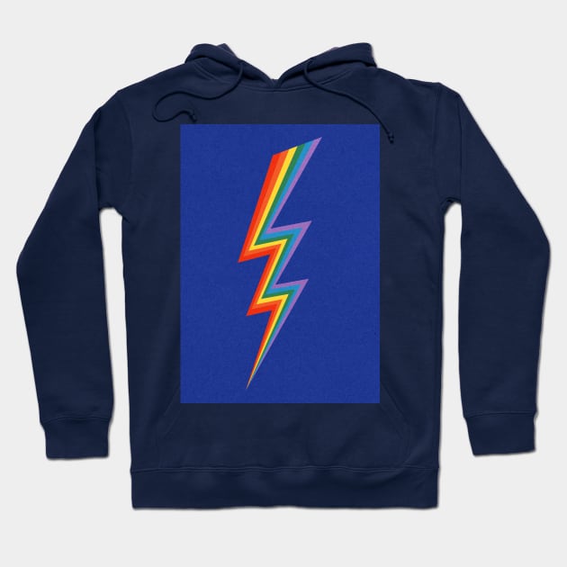 Rainbow Lightning Hoodie by Rosi Feist